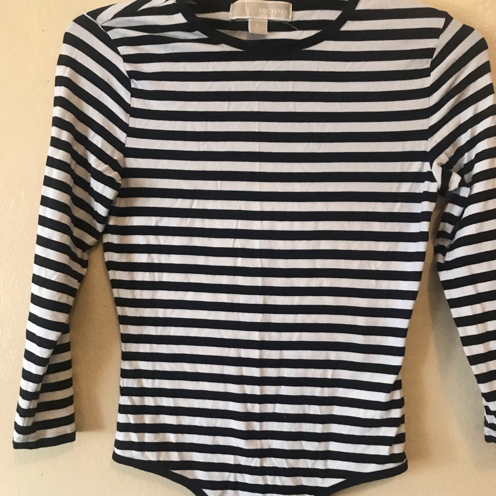 Michael Kors striped bodysuit